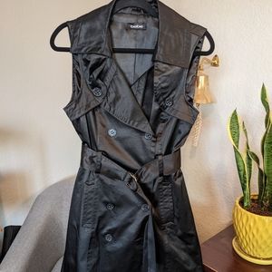 Bebe Satin Belted Dress